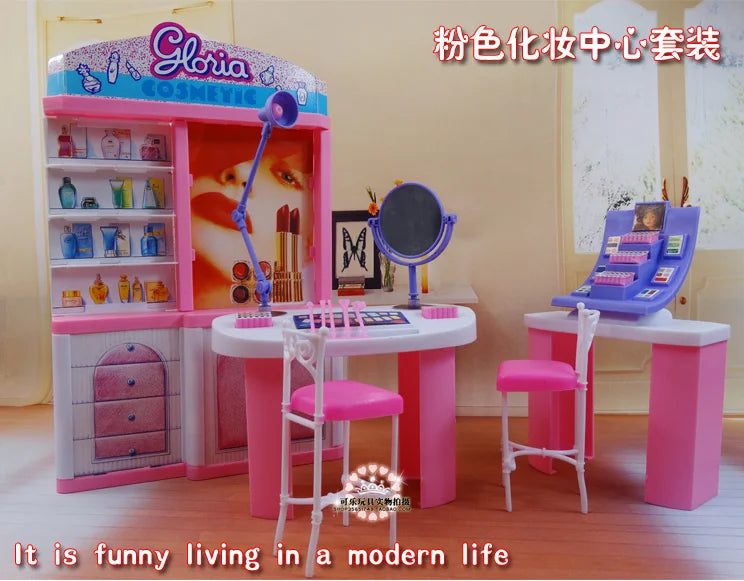 Casa de Muñecas Barbie con Muebles - Accesorios Completos Juguete Niñas Regalo