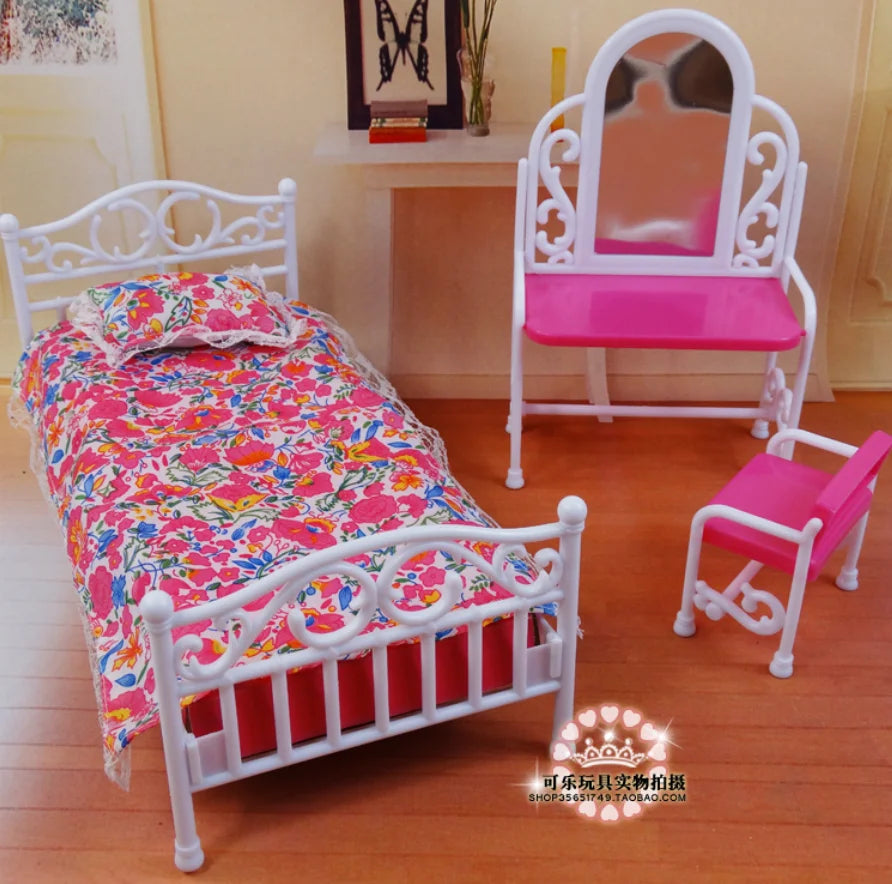 Casa de Muñecas Barbie con Muebles - Accesorios Completos Juguete Niñas Regalo