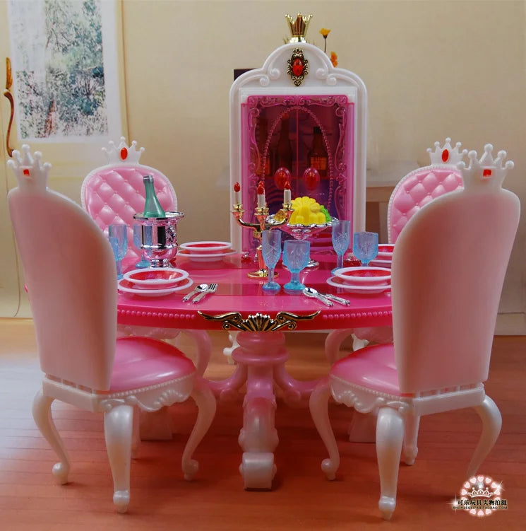 Casa de Muñecas Barbie con Muebles - Accesorios Completos Juguete Niñas Regalo