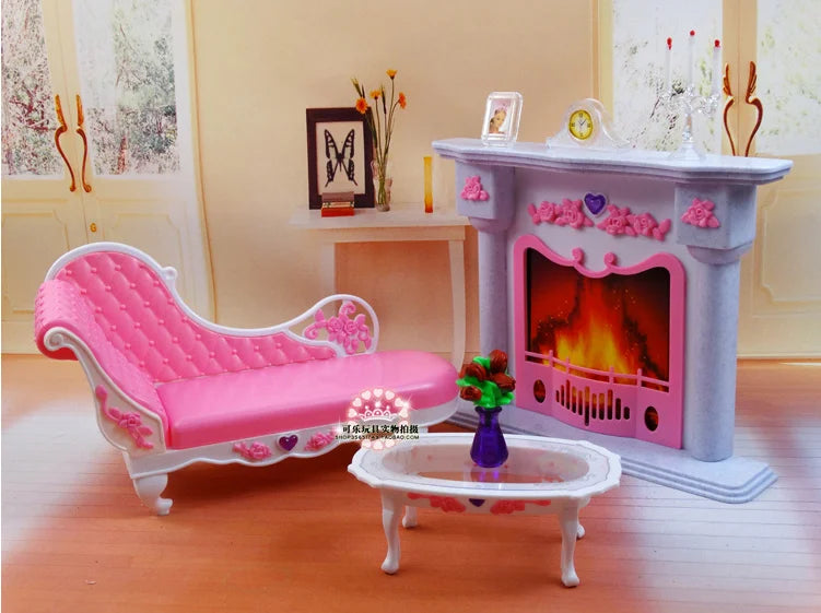 Casa de Muñecas Barbie con Muebles - Accesorios Completos Juguete Niñas Regalo