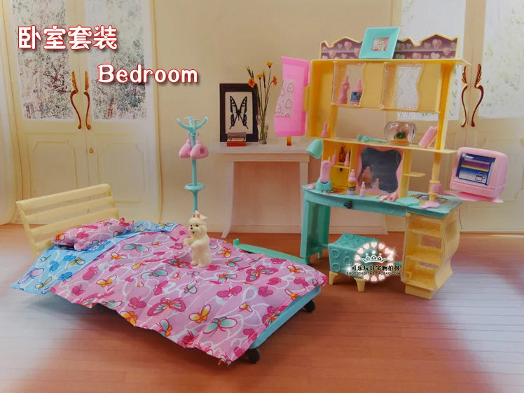 Casa de Muñecas Barbie con Muebles - Accesorios Completos Juguete Niñas Regalo