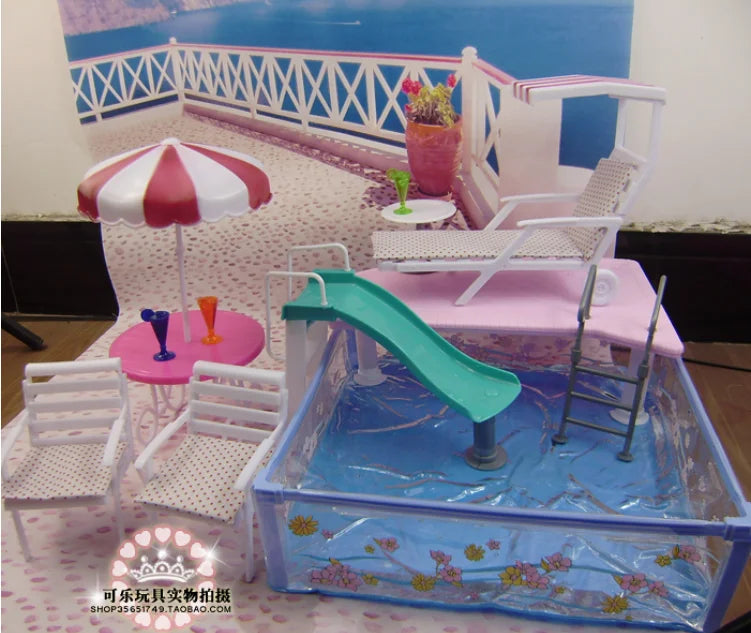 Casa de Muñecas Barbie con Muebles - Accesorios Completos Juguete Niñas Regalo