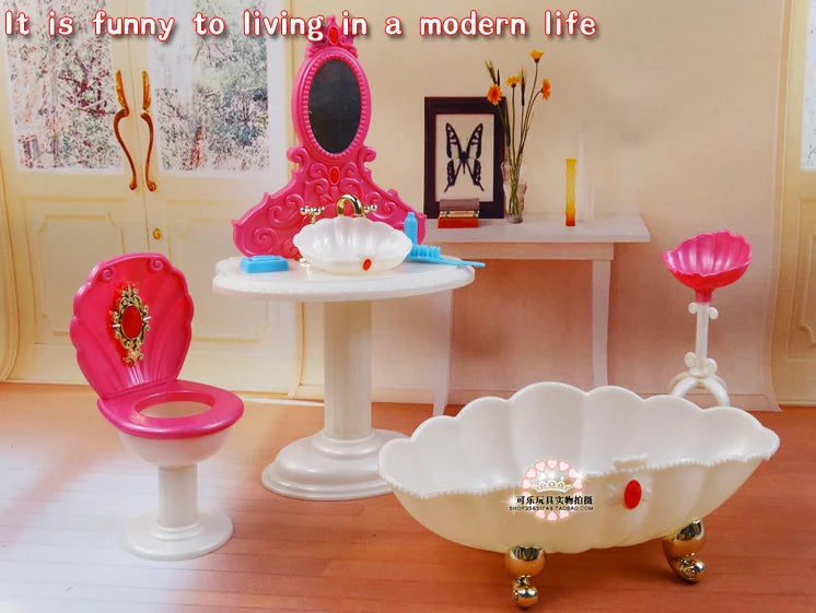 Casa de Muñecas Barbie con Muebles - Accesorios Completos Juguete Niñas Regalo