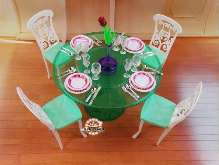 Casa de Muñecas Barbie con Muebles - Accesorios Completos Juguete Niñas Regalo