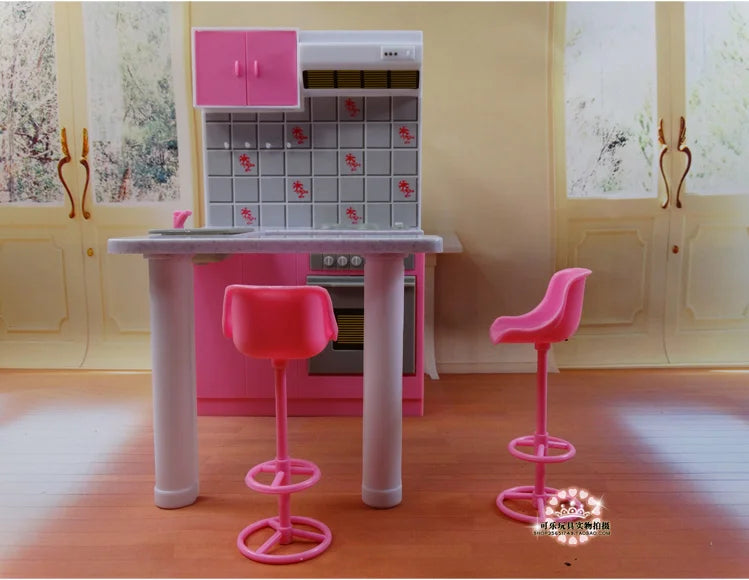 Casa de Muñecas Barbie con Muebles - Accesorios Completos Juguete Niñas Regalo