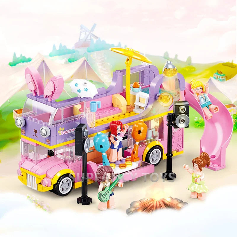 Pink cart with slide