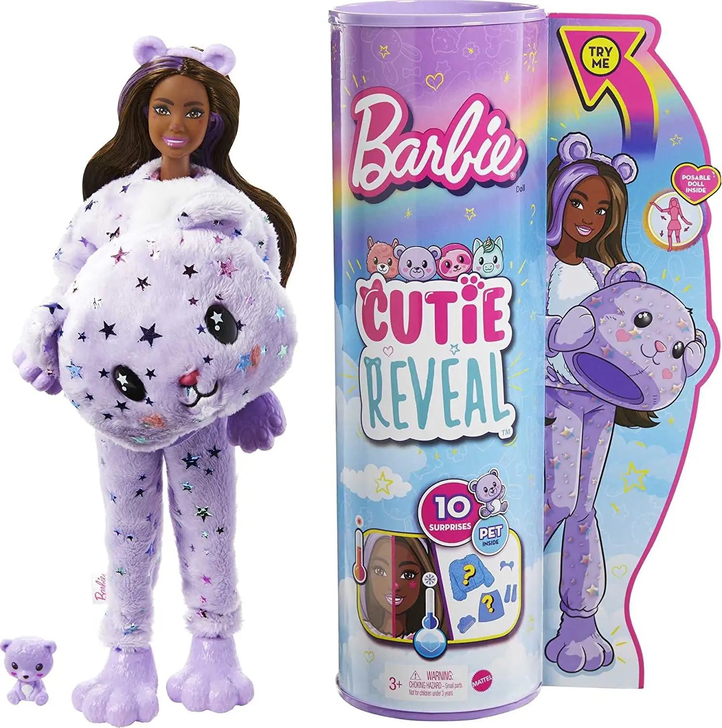 Muñecas Barbie Cutie Reveal Mascotas - Oso Polar Llama Unicornio Cambio Color
