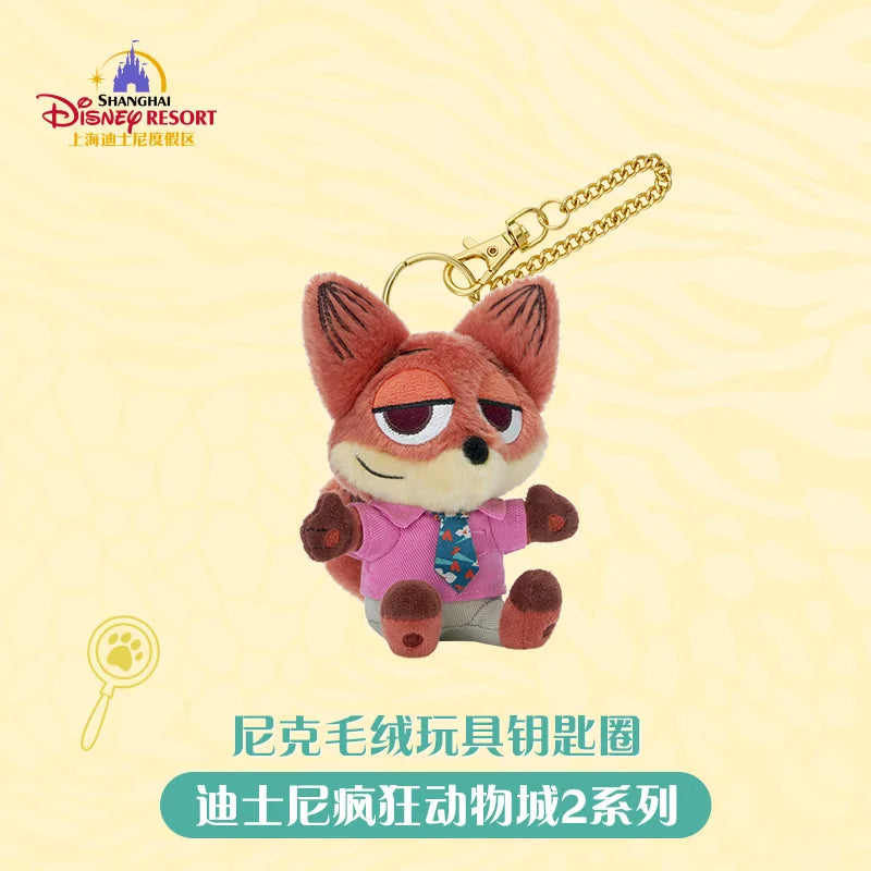Llavero Peluche Disney Zootopia 2 Nick Judy Fox Fin - Accesorios Coleccionables
