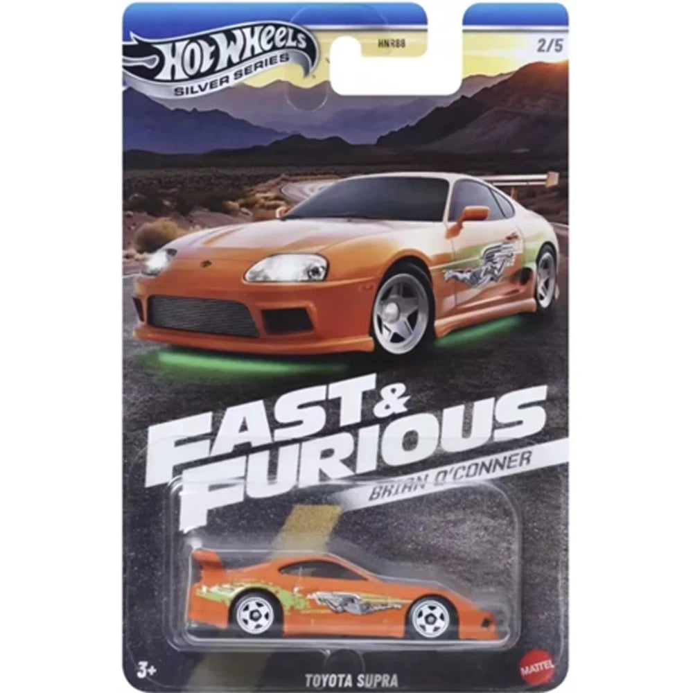 Hot Wheels HNR88 Fast & Furious Toyota Supra Nissan Skyline GTR BNR34 - Autos 1:64 Colección