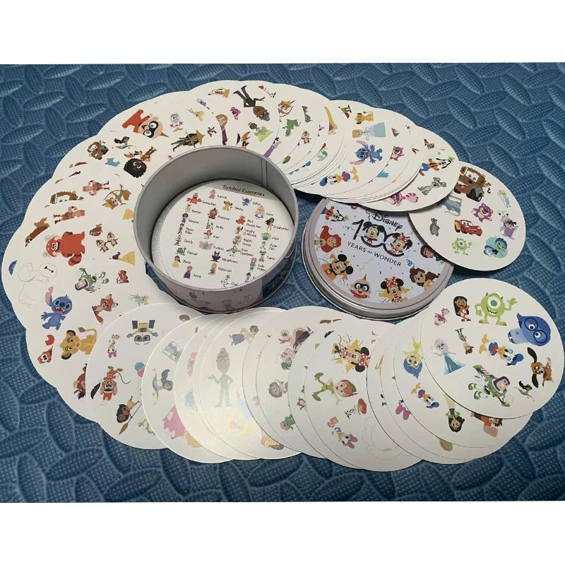 Juego Cartas Disney 100 Años Maravilla - Caja Metal Familia Navidad Halloween