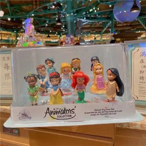Set 11 Figuras Disney Blancanieves Princesas - Sirenita PVC Colección Niñas