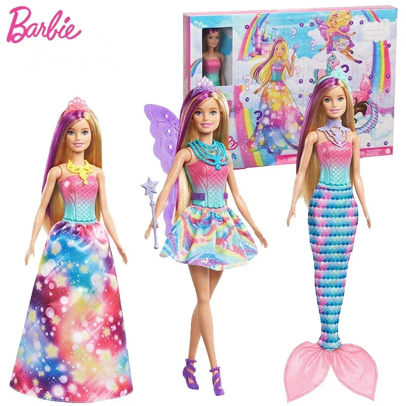 Muñeca Barbie Dreamtopia Sirena Luz Brillante Princesa - Accesorios Mattel