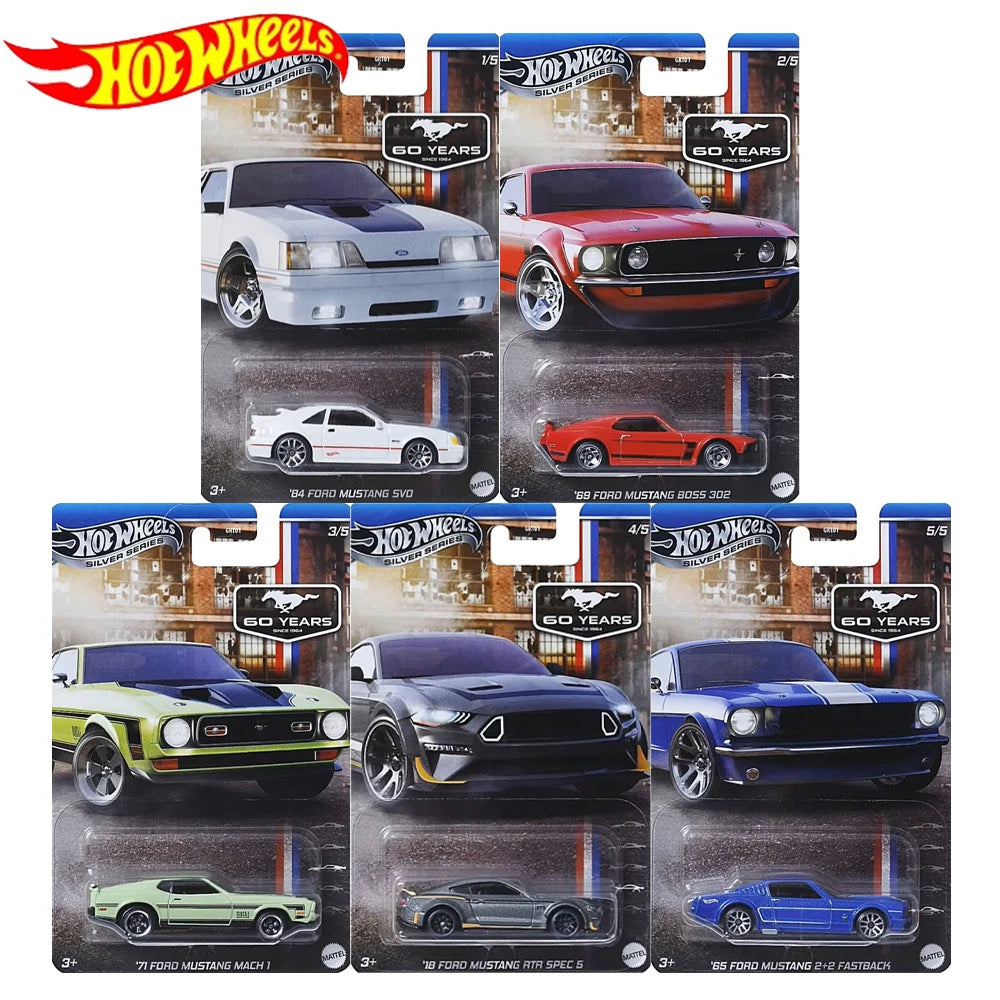 Hot Wheels GRT01 Mustang 60 Aniversario Ford Mustang RTR - Autos 1:64 Die-Cast Colección