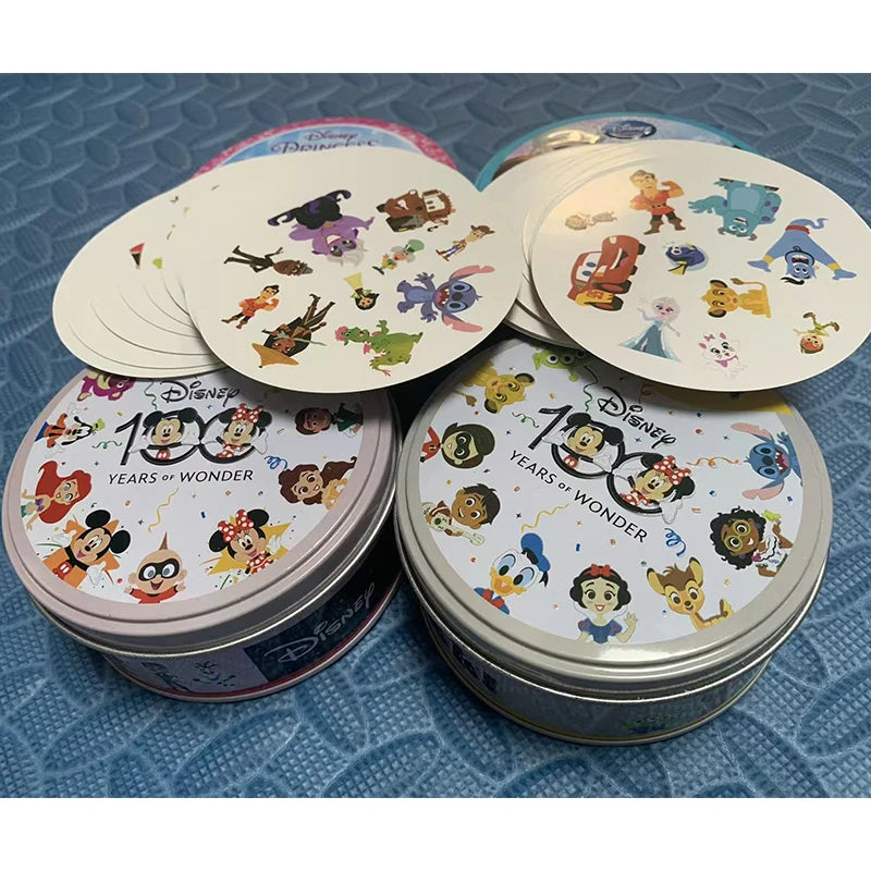 Juego Cartas Disney 100 Años Maravilla - Caja Metal Familia Navidad Halloween