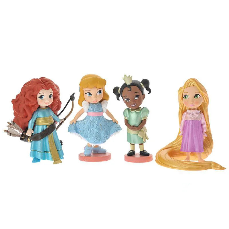 Set 11 Figuras Disney Blancanieves Princesas - Sirenita PVC Colección Niñas