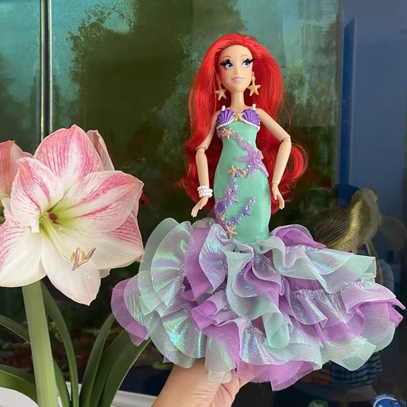 Muñeca Disney Rapunzel Princesa Sirena Invierno - Edición Limitada Festival Hecha a Mano