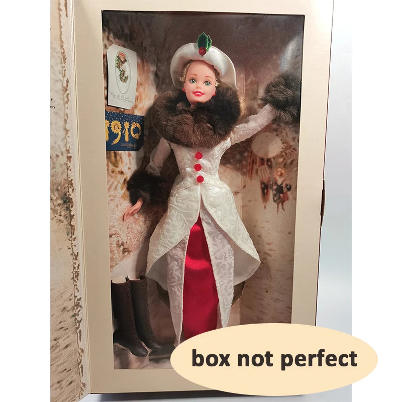 Muñeca Barbie 1995 Christmas Wishes Holiday Memories - Edición Especial Vestido Rojo Satinado