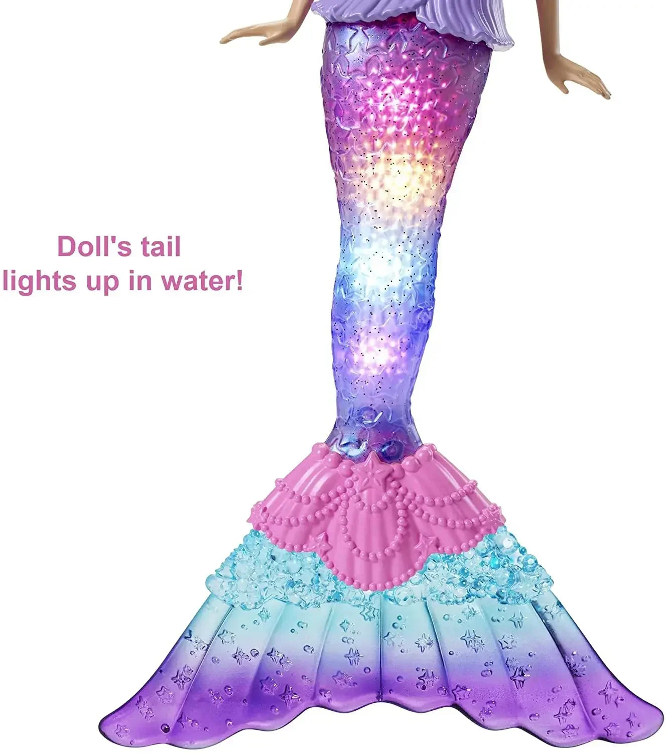 Muñeca Barbie Dreamtopia Sirena Luz Brillante Princesa - Accesorios Mattel
