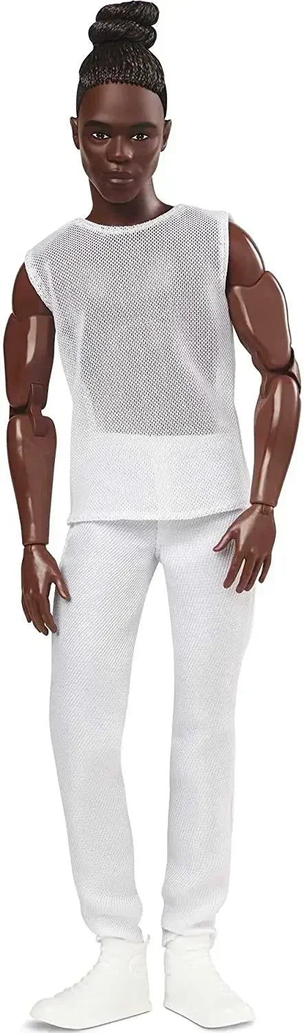 Muñeco Ken Barbie Piel Oscura Signature Fashionista - Articulado Coleccionable