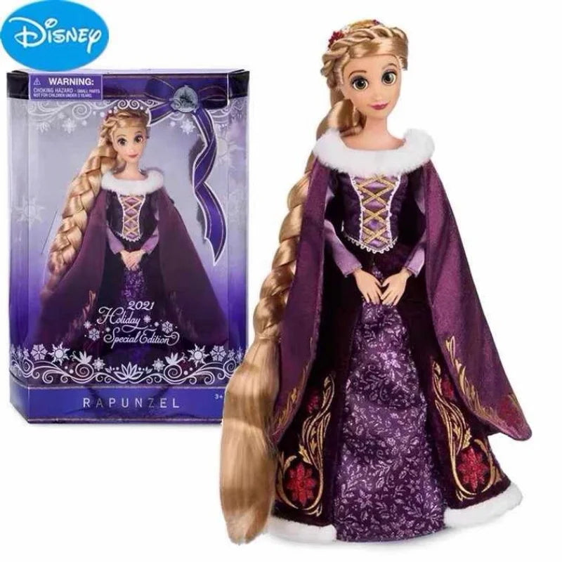 Muñeca Disney Rapunzel Princesa Sirena Invierno - Edición Limitada Festival Hecha a Mano