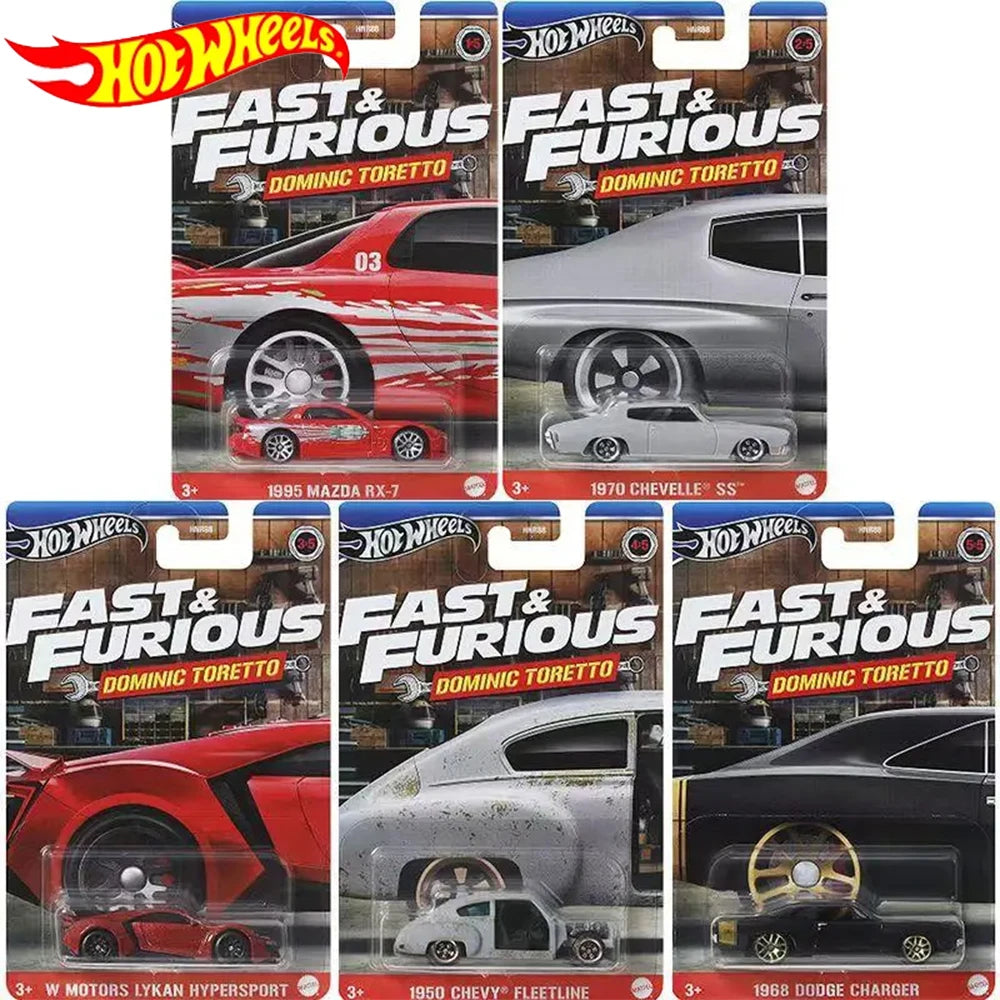 Hot Wheels HNR88 Fast & Furious Toyota Supra Nissan Skyline GTR BNR34 - Autos 1:64 Colección