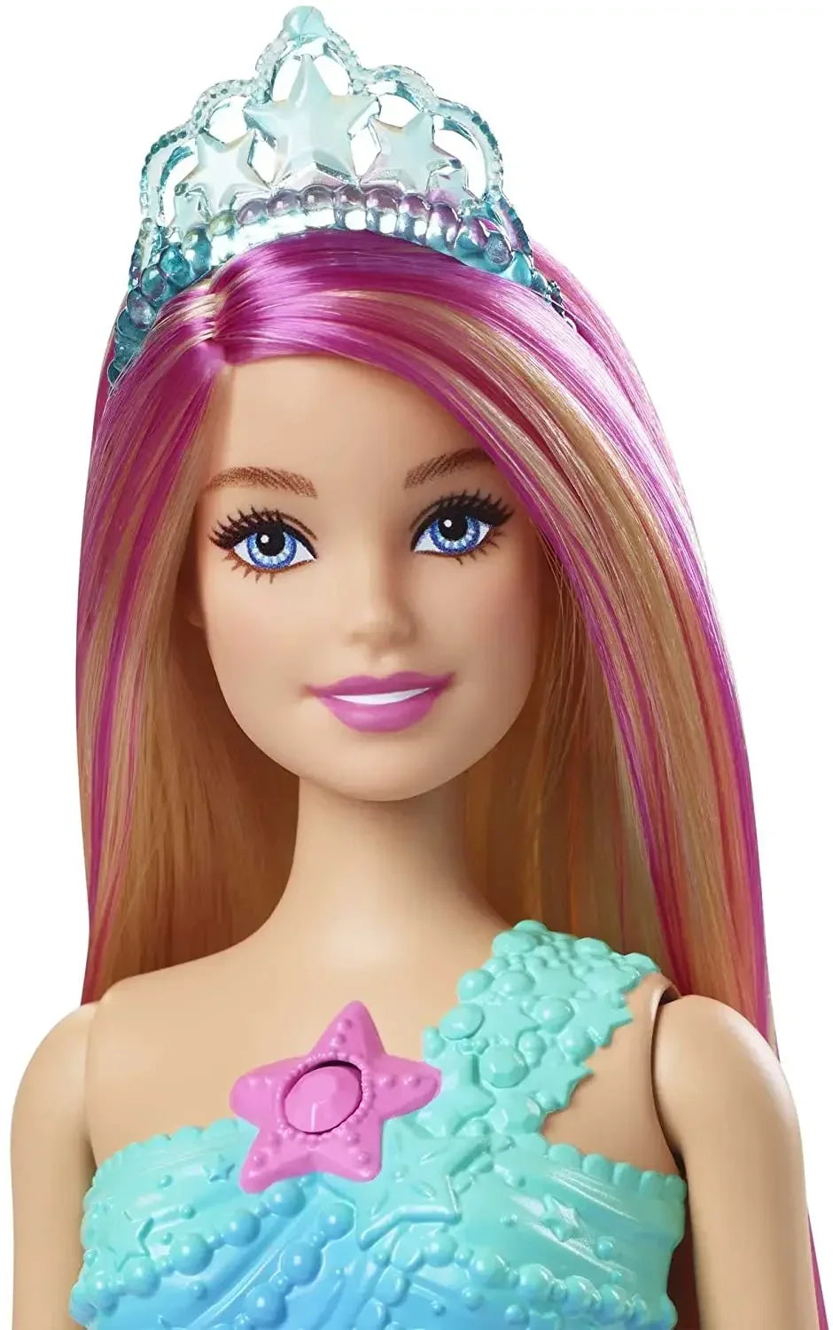Muñeca Barbie Dreamtopia Sirena Luz Brillante Princesa - Accesorios Mattel