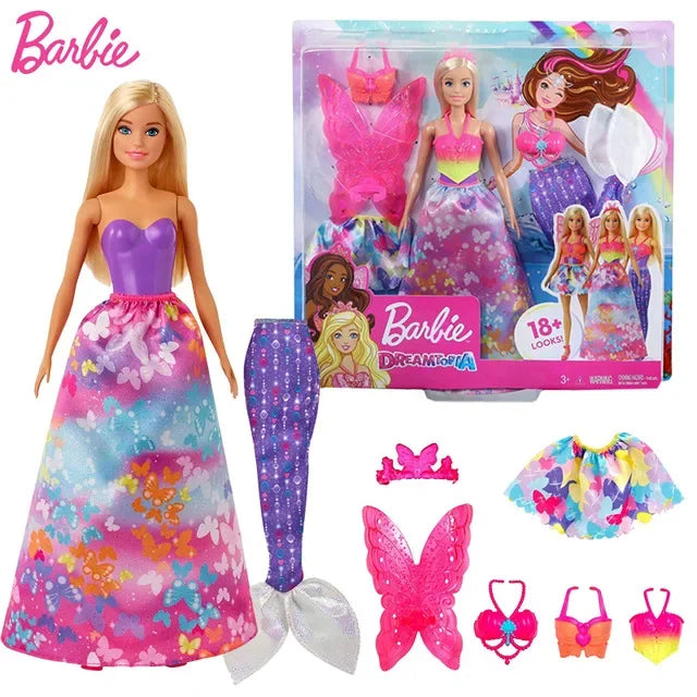 Muñeca Barbie Dreamtopia Sirena Luz Brillante Princesa - Accesorios Mattel