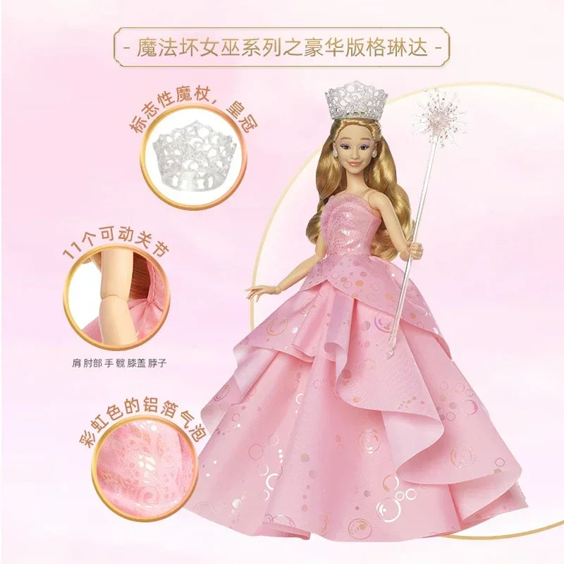 Muñecas Barbie Wicked Glinda Elphaba Fiyero Madame Morrible - Mattel Película Articuladas Regalo Niñas