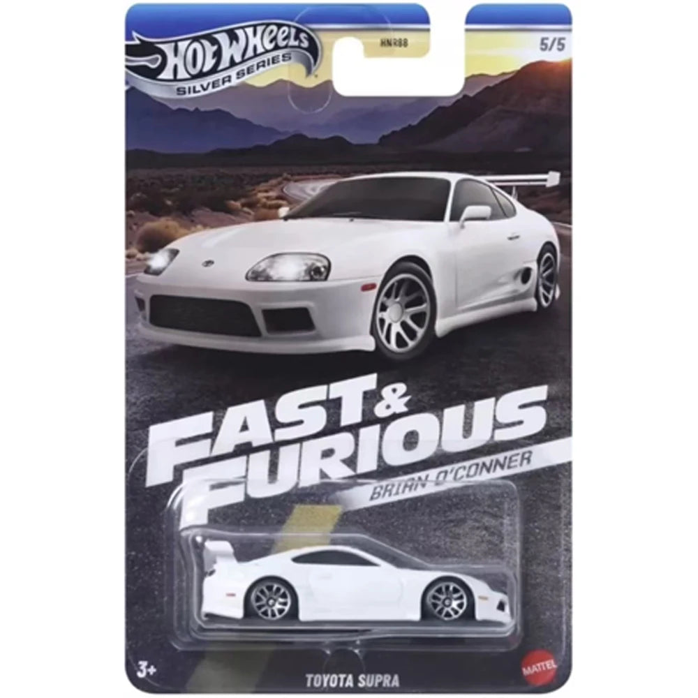 Hot Wheels HNR88 Fast & Furious Toyota Supra Nissan Skyline GTR BNR34 - Autos 1:64 Colección