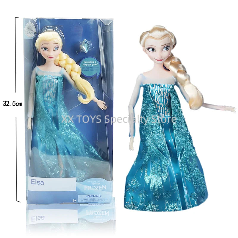 Muñeca Disney Princesas Clásicas Blancanieves Rapunzel Ariel Elsa - 11 Pulgadas con Anillo Coleccionable