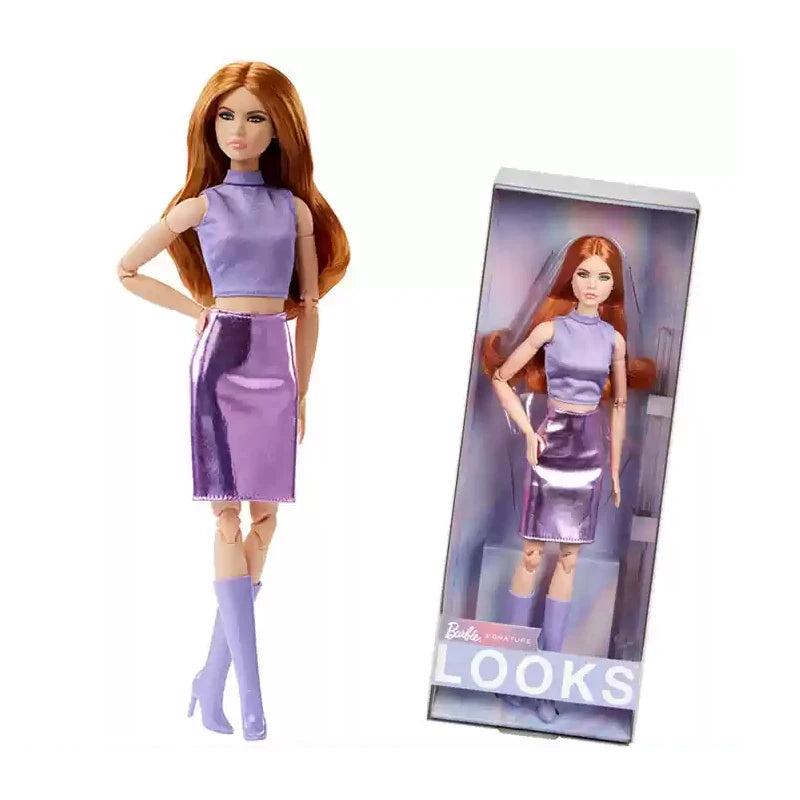 Muñeca Barbie Signature Looks Rubia Vestido Tema Postre - Articulada 1/6