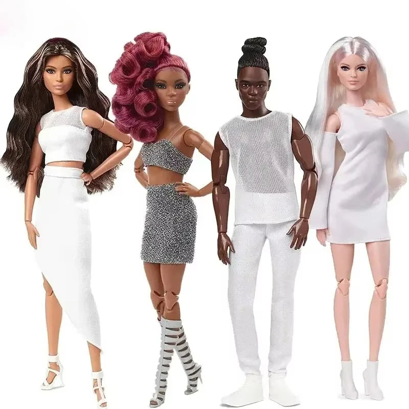 Muñeco Ken Barbie Piel Oscura Signature Fashionista - Articulado Coleccionable