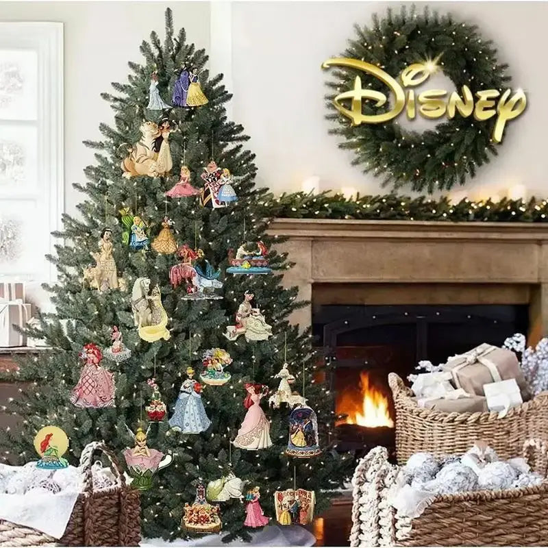 Adornos Navidad Disney Princesas - Decoración Árbol Navideño Colgantes