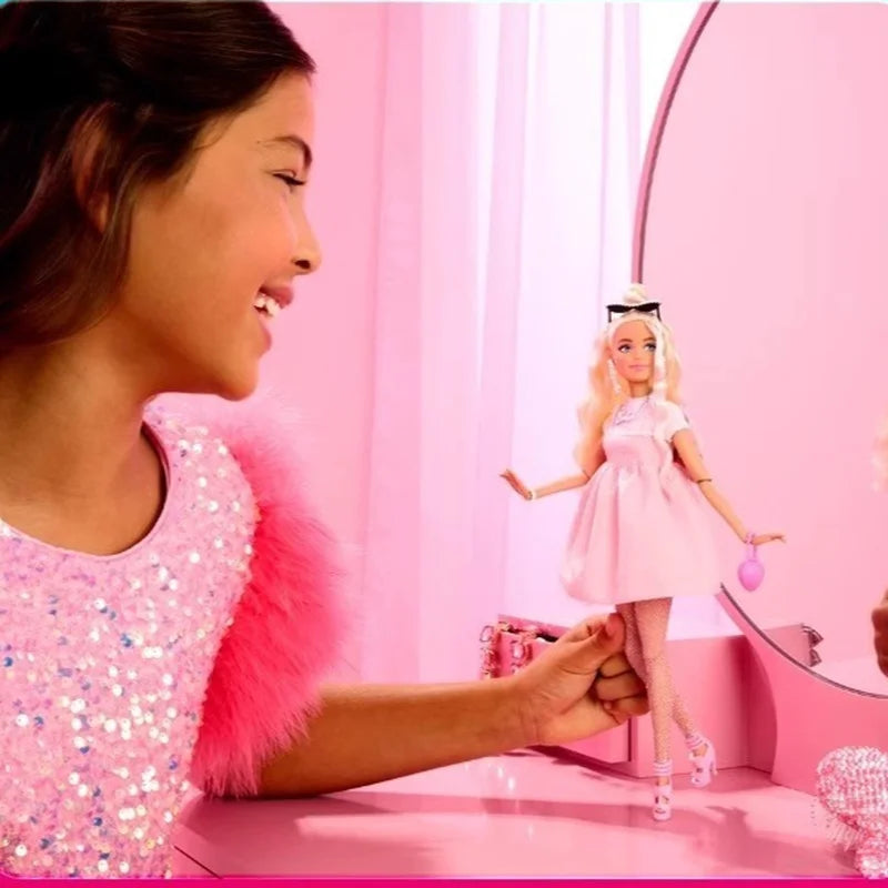 Muñeca Barbie Mattel 2025 Deluxe Style Rubia - Outfit Barbiecore Regalo Niñas