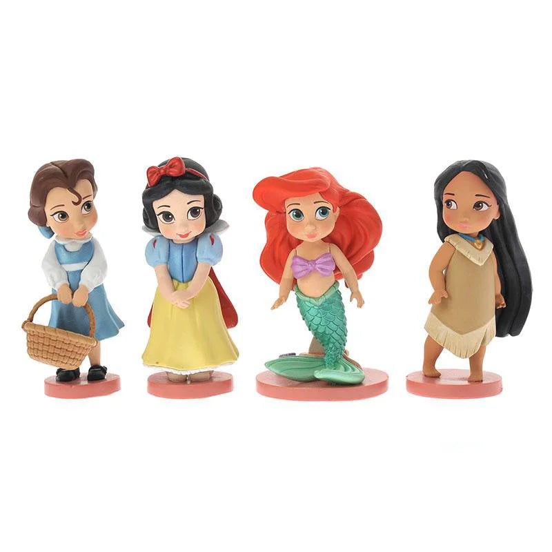 Set 11 Figuras Disney Blancanieves Princesas - Sirenita PVC Colección Niñas