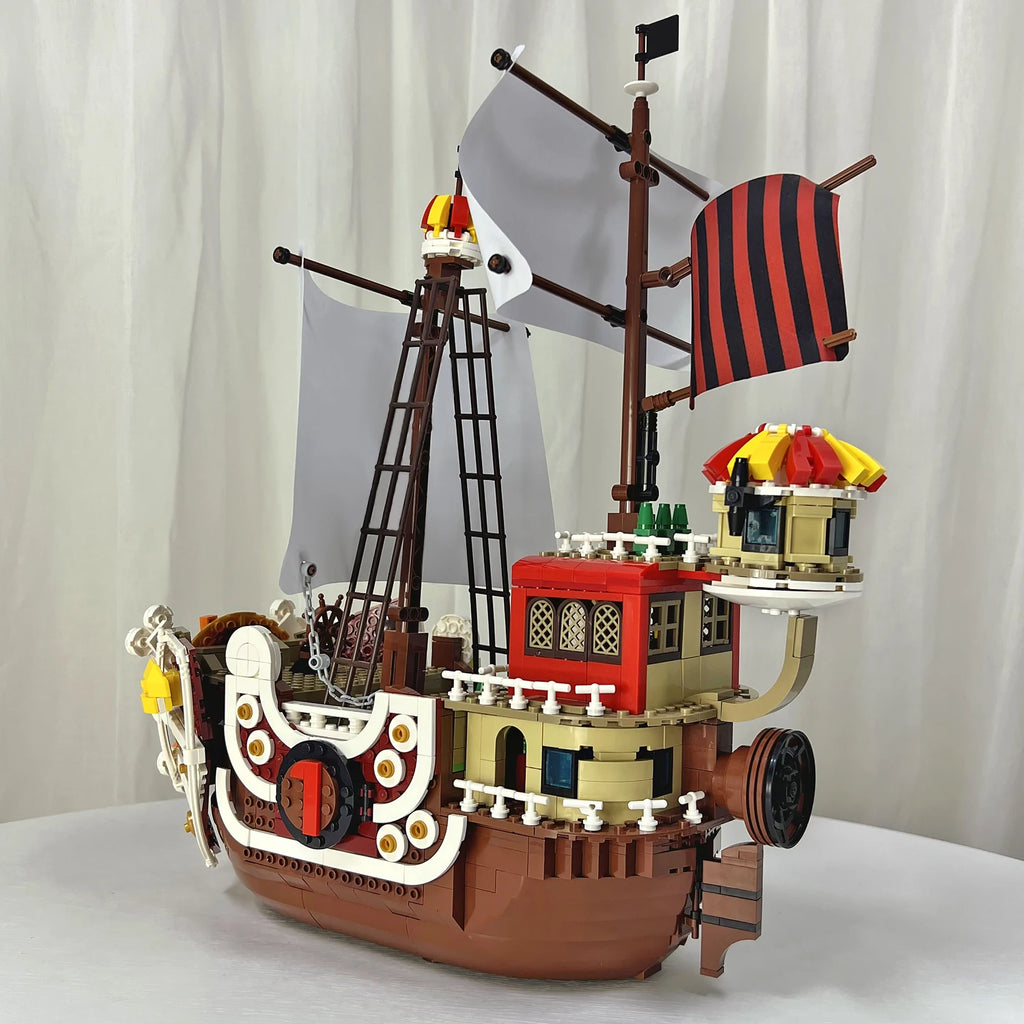 Barco Pirata Bloques Construcción Modelo Militar - Ornamento Rompecabezas Creativo Regalo Niños
