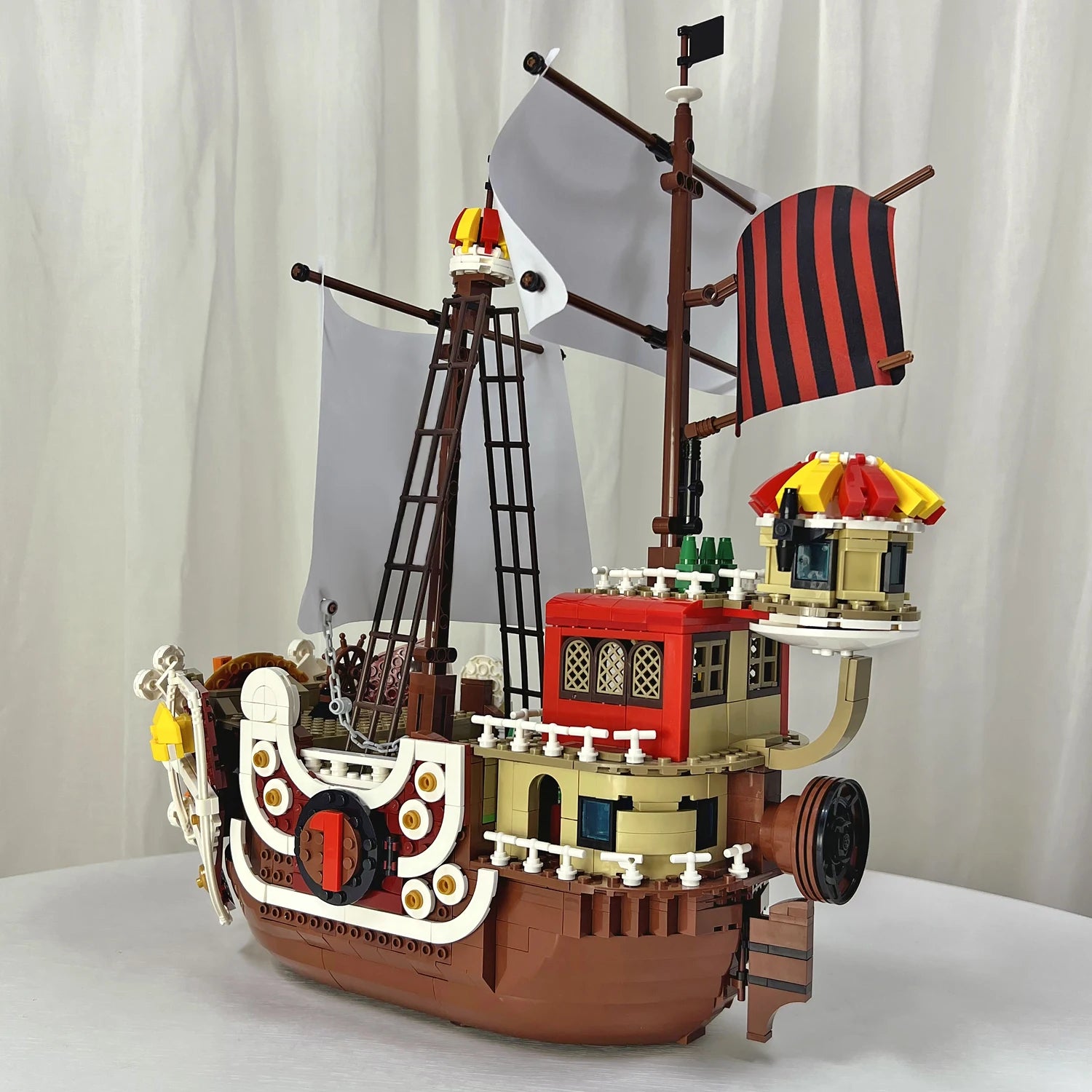 Barco Pirata Bloques Construcción Modelo Militar - Ornamento Rompecabezas Creativo Regalo Niños