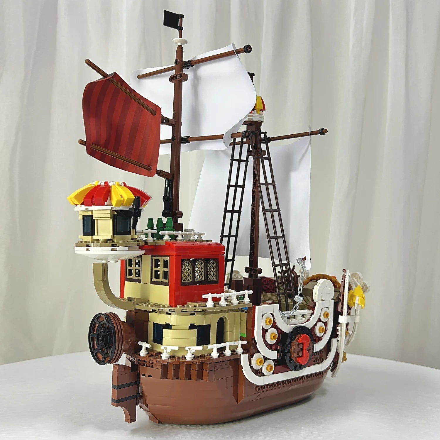 Barco Pirata Bloques Construcción Modelo Militar - Ornamento Rompecabezas Creativo Regalo Niños