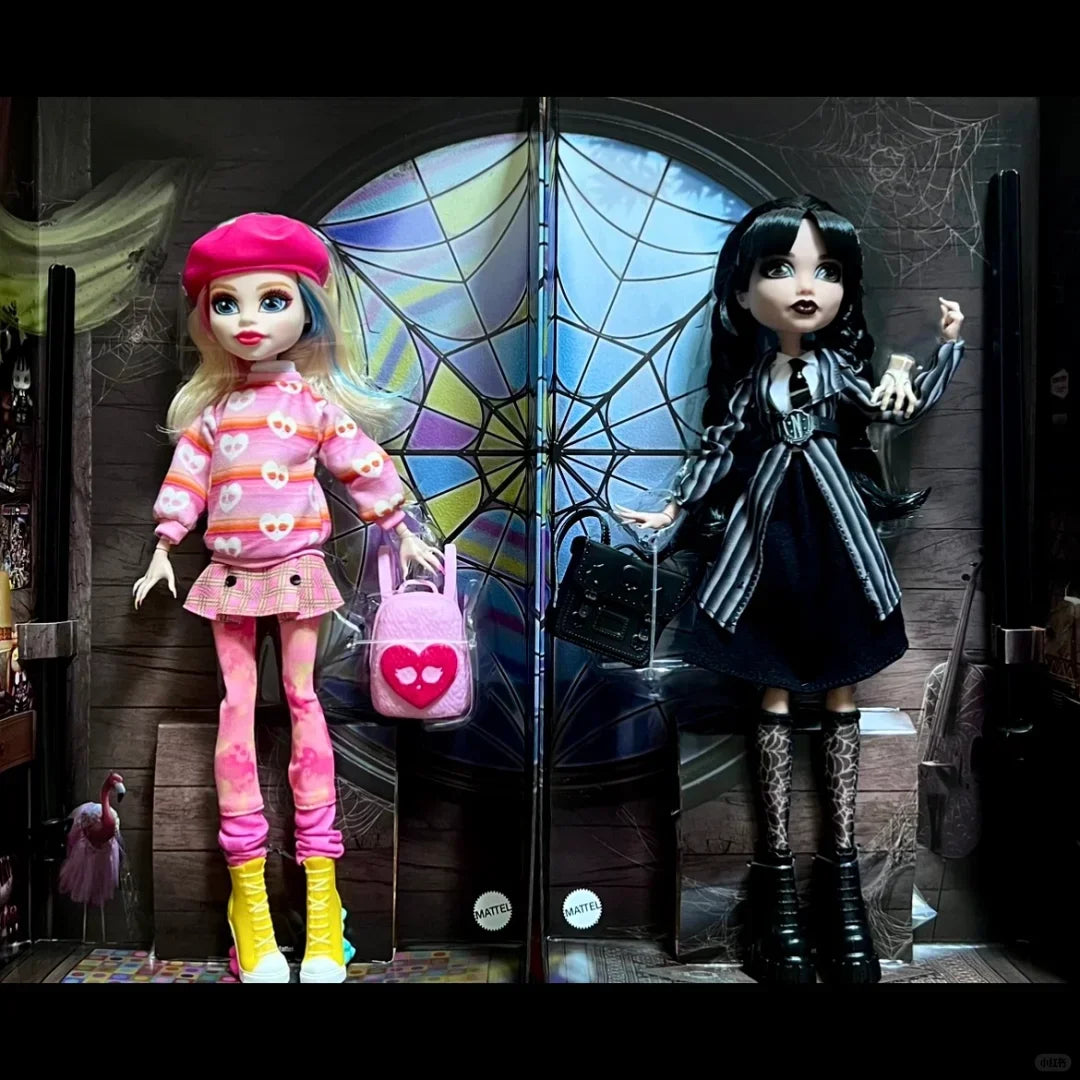 Muñecas Monster High x Wednesday Rave'n - Wednesday Addams Enid Sinclair Coleccionables