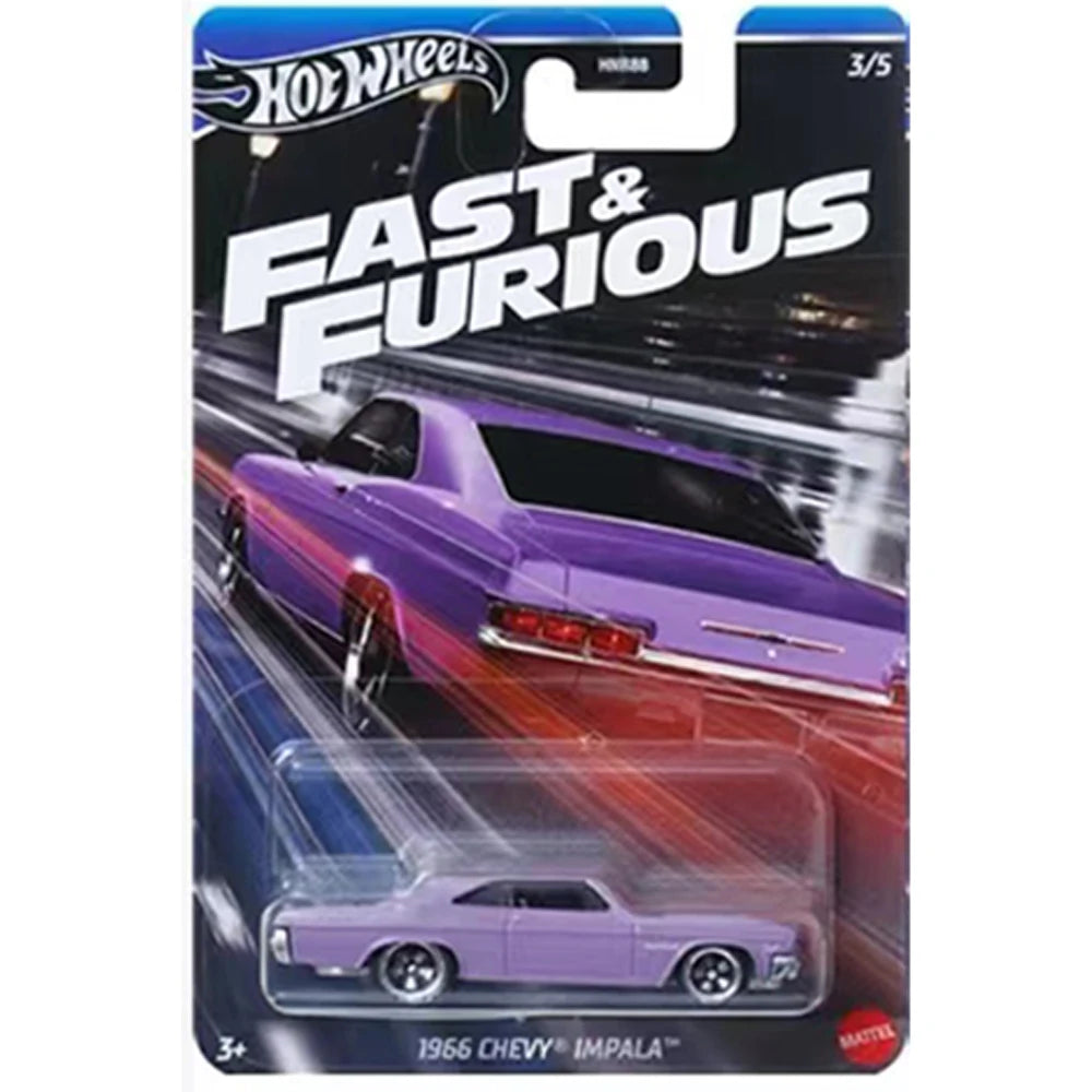 Hot Wheels HNR88 Fast & Furious Toyota Supra Nissan Skyline GTR BNR34 - Autos 1:64 Colección