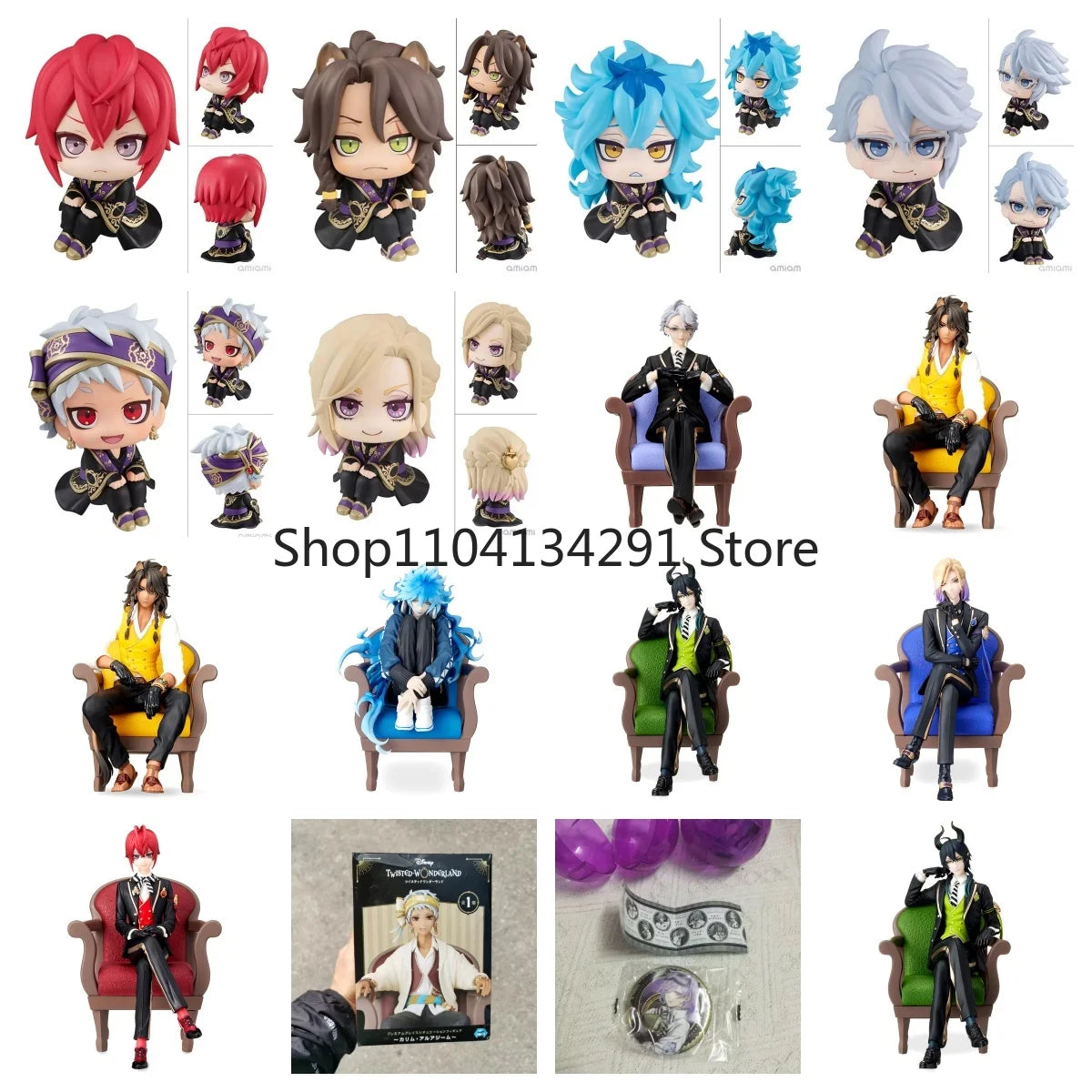 Figuras Bandai Megahouse Disney Twisted Wonderland - Leona Jack Ruggie Azul Colección