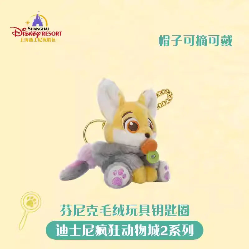 Llavero Peluche Disney Zootopia 2 Nick Judy Fox Fin - Accesorios Coleccionables