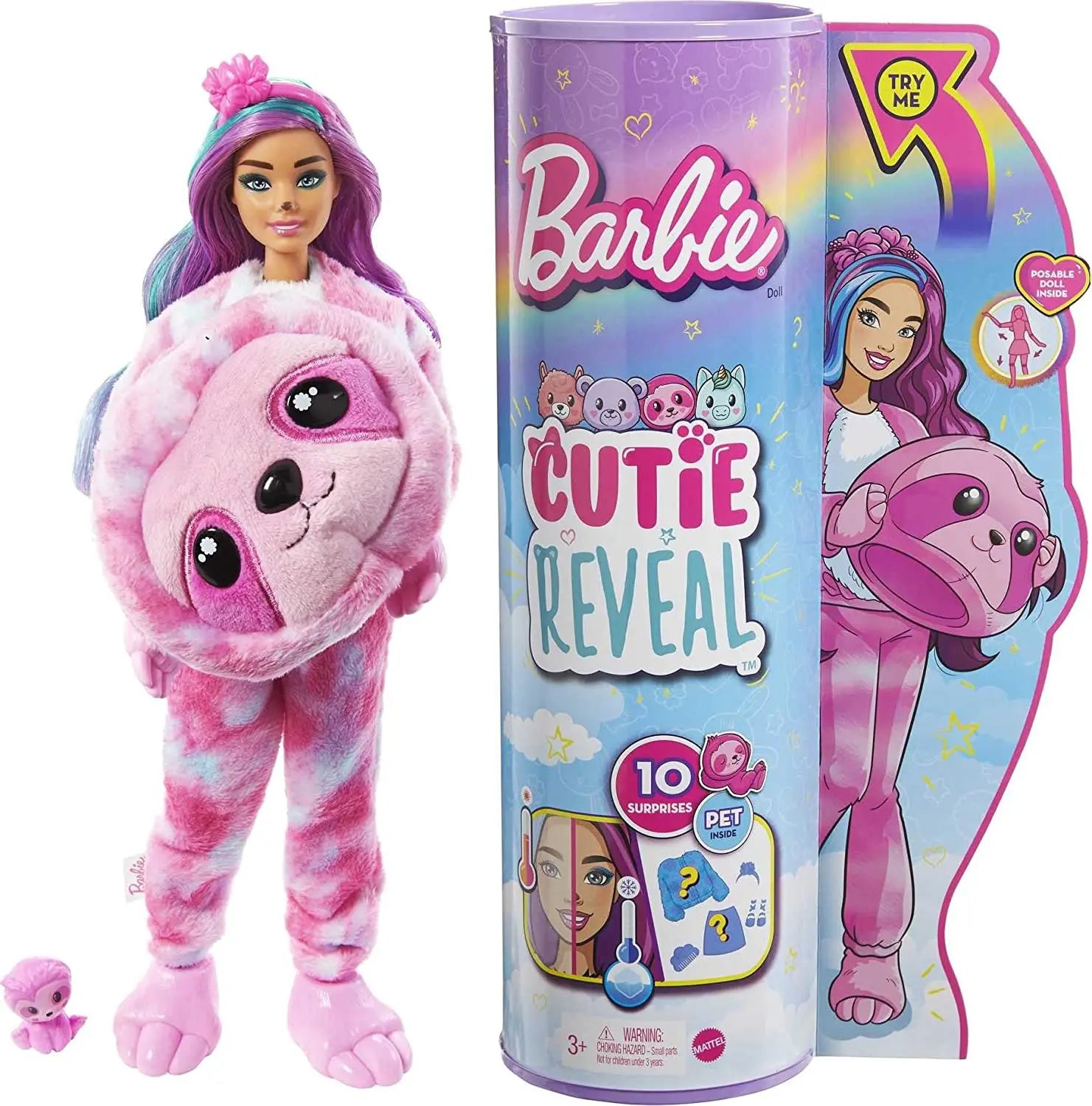 Muñecas Barbie Cutie Reveal Mascotas - Oso Polar Llama Unicornio Cambio Color