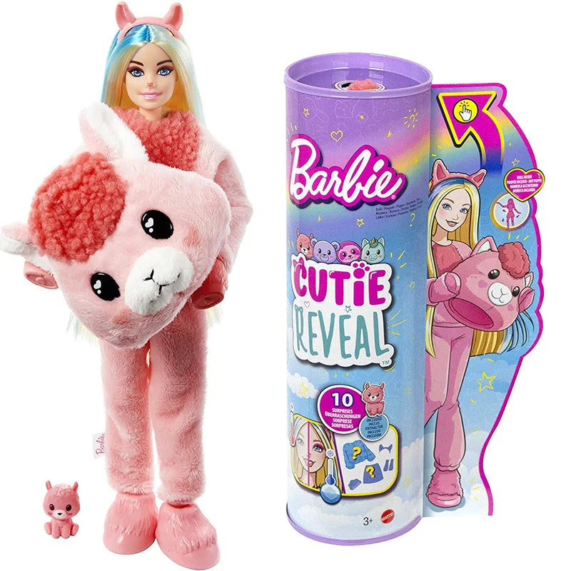Muñecas Barbie Cutie Reveal Mascotas - Oso Polar Llama Unicornio Cambio Color
