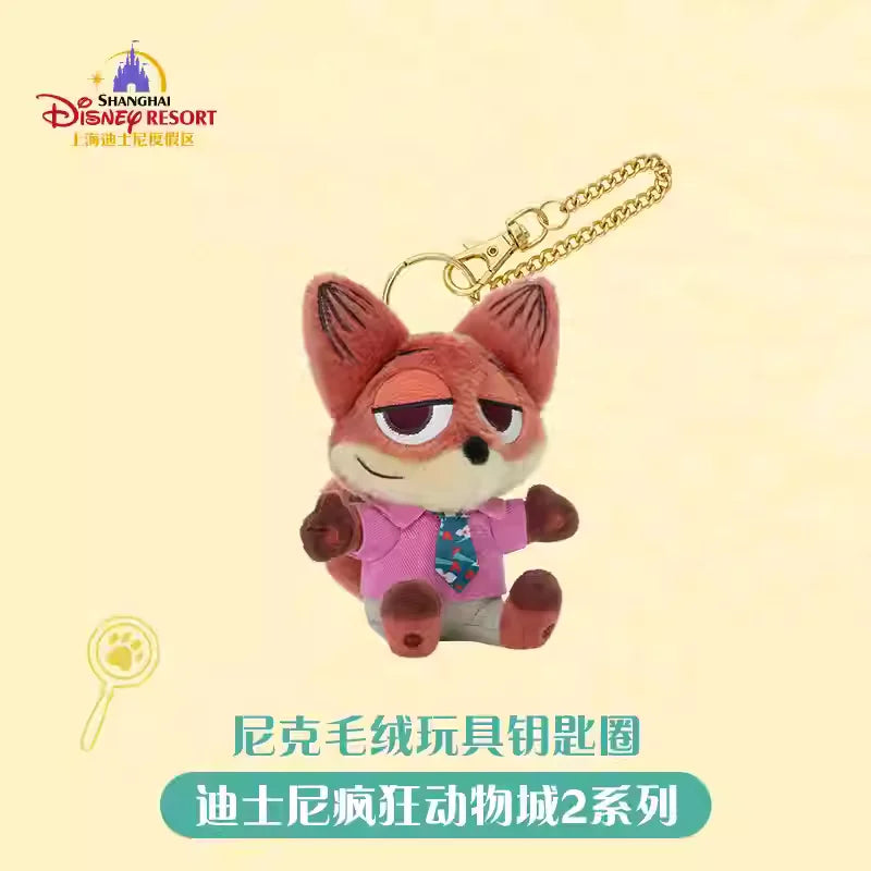 Llavero Peluche Disney Zootopia 2 Nick Judy Fox Fin - Accesorios Coleccionables