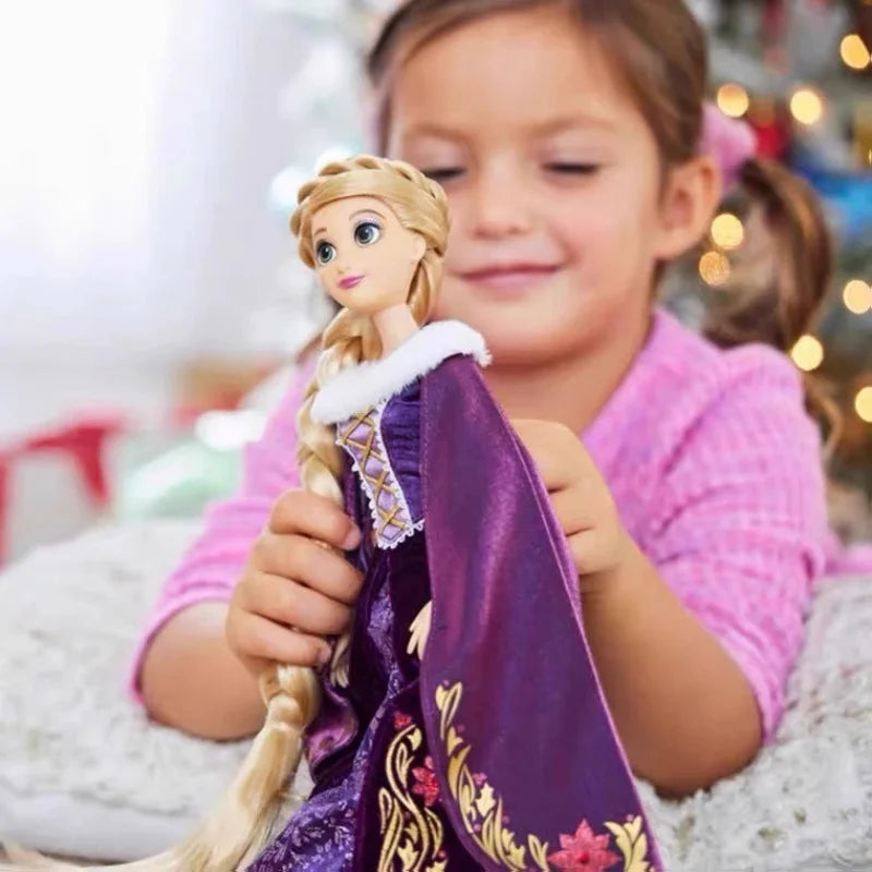 Muñeca Disney Rapunzel Princesa Sirena Invierno - Edición Limitada Festival Hecha a Mano