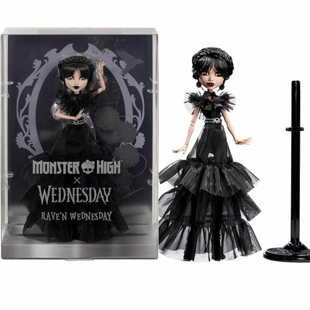 Muñecas Monster High x Wednesday Rave'n - Wednesday Addams Enid Sinclair Coleccionables