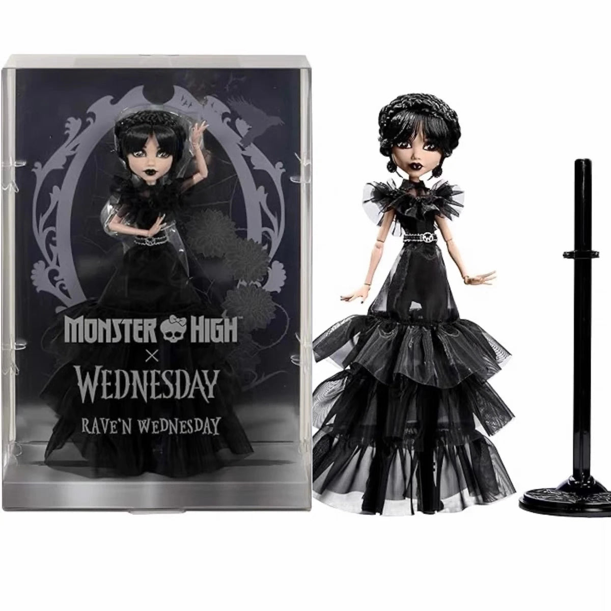 Muñecas Monster High x Wednesday Rave'n - Wednesday Addams Enid Sinclair Coleccionables