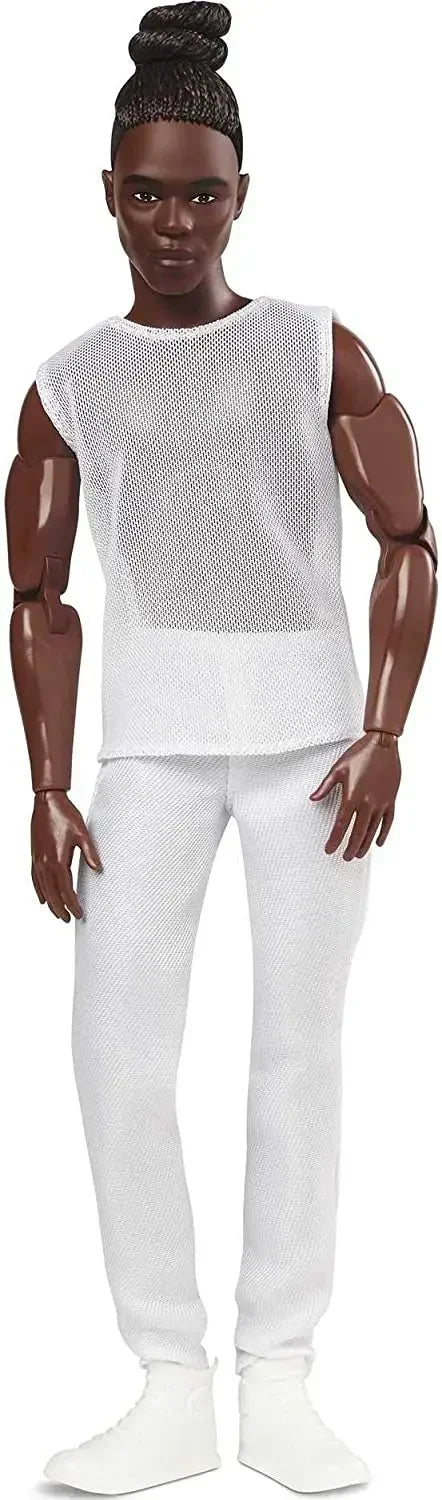 Muñeco Ken Barbie Piel Oscura Signature Fashionista - Articulado Coleccionable