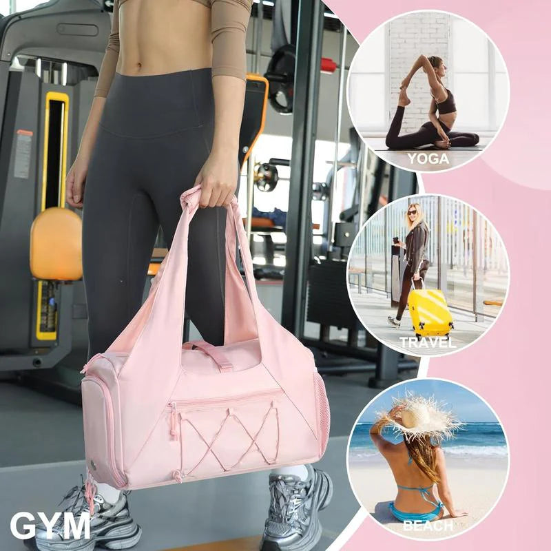 Yoga Mat Bag with Shoe Compartment and Wet Pocket - Versatile Gym Tote with Yoga Strap for Travel and Fitness Essentials